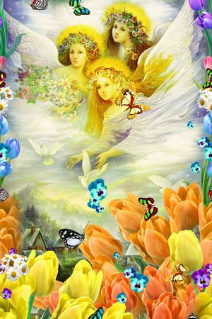 油画印花花型图片