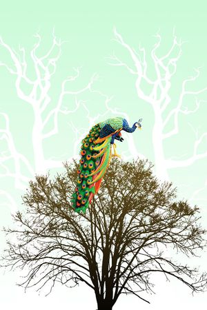 中国风印花花型图片