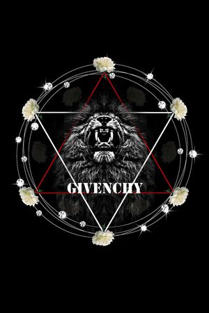 纪梵希Givenchy 风格狮子头定位男装图案印花花型图片