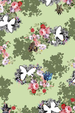 休闲印花花型图片
