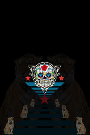 创意服装面料印花花型图片