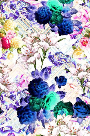 休闲风印花花型图片