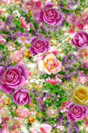 花卉印花花型图片