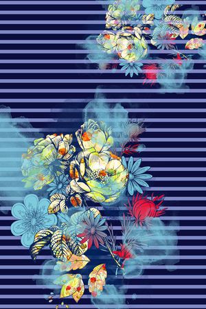 潮流时尚印花花型图片