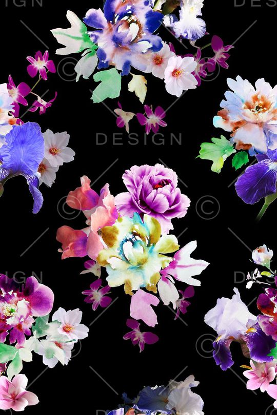 花卉印花花型图片
