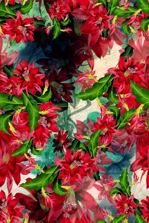 花卉印花花型图片