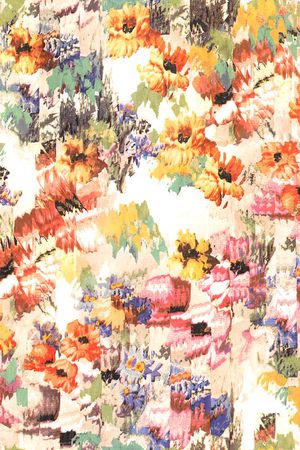 抽象花卉印花花型图片