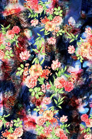 创意服装面料印花花型图片