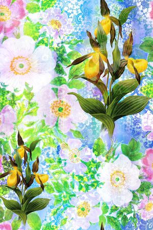 田园风印花花型图片