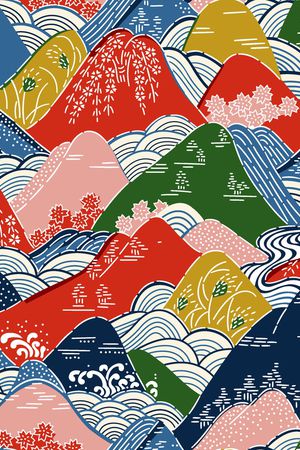 民族风印花花型图片