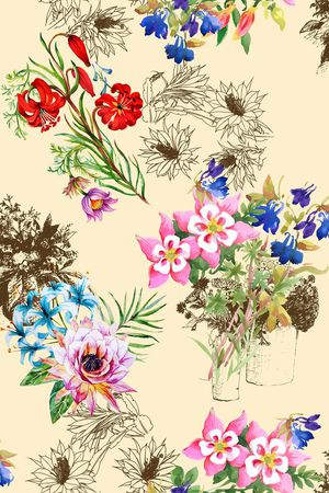 休闲风印花花型图片