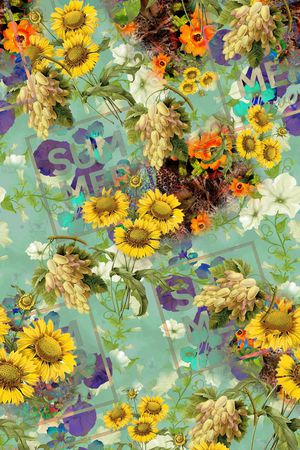 创意服装面料印花花型图片