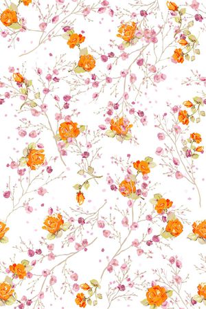 小碎花印花花型图片