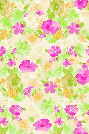 原创手绘印花花型图片