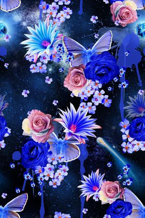 时装印花花型图片
