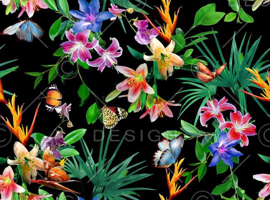 流行时尚印花花型图片