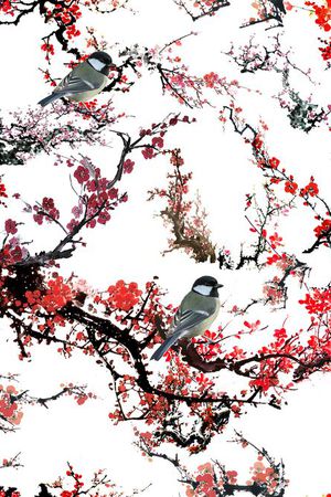 中国风印花花型图片