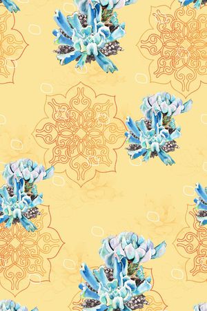传统纹样印花花型图片