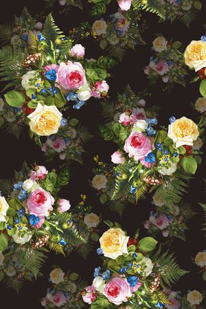 花卉印花花型图片