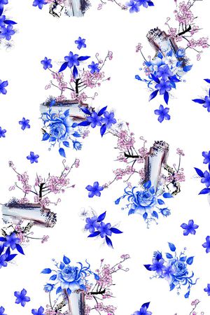 休闲风印花花型图片