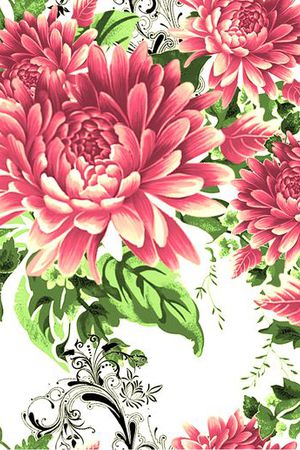 富贵印花花型图片