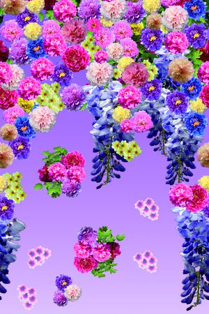 花卉印花花型图片