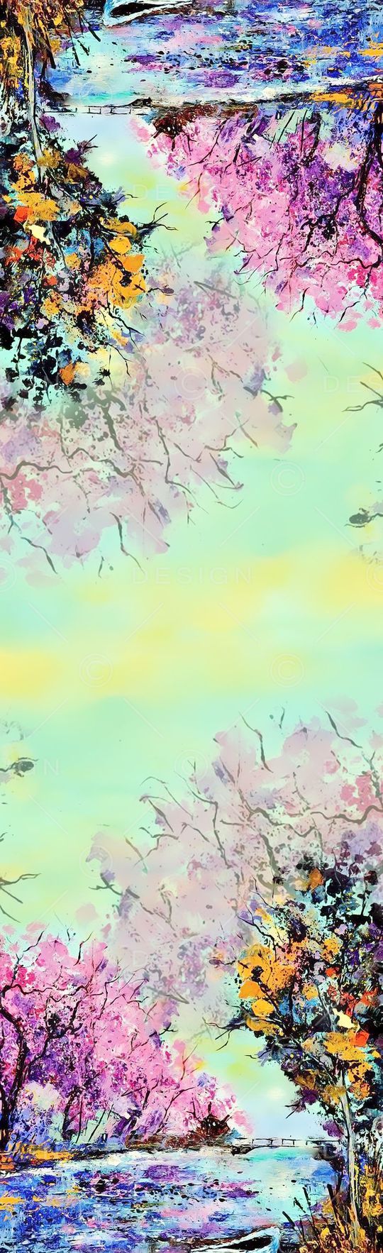 手绘印花花型图片