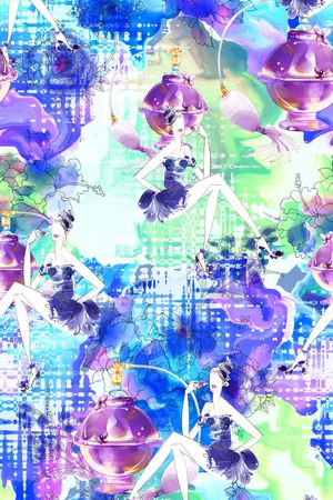 抽象印花花型图片