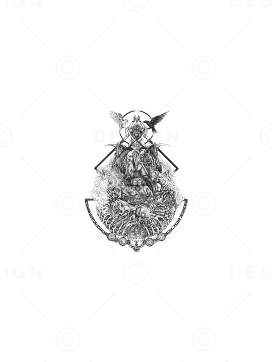 几何印花花型图片