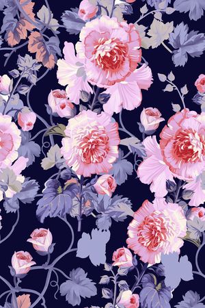 花朵印花花型图片