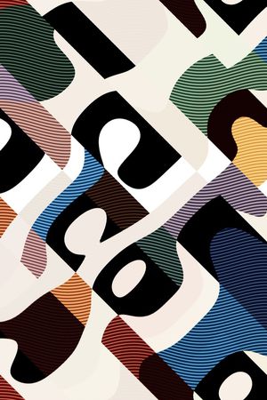 抽象印花花型图片