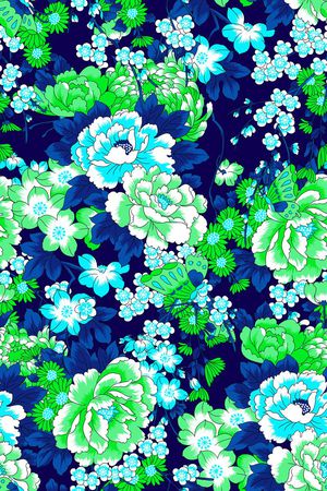 乱花印花花型图片