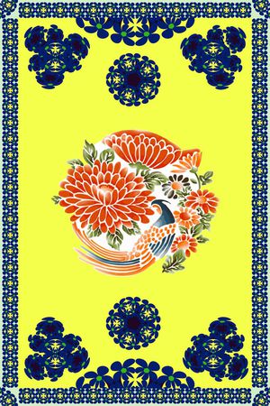 古典印花花型图片