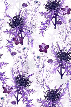 花朵印花花型图片