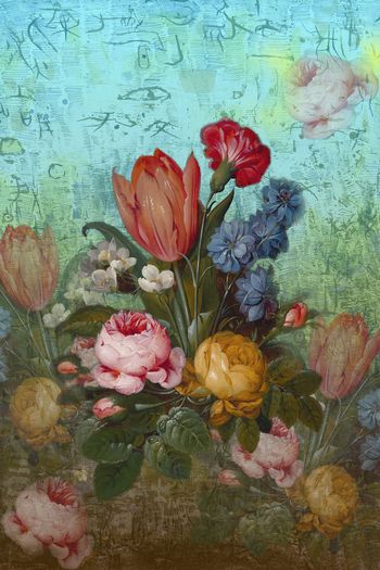 581195-复古油画花卉