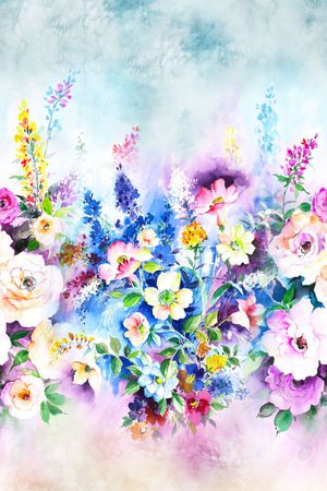 迷幻印花花型图片