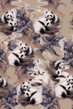 复古印花花型图片