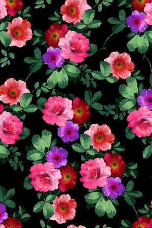 花卉印花花型图片