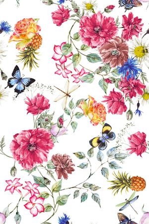 花卉印花花型图片