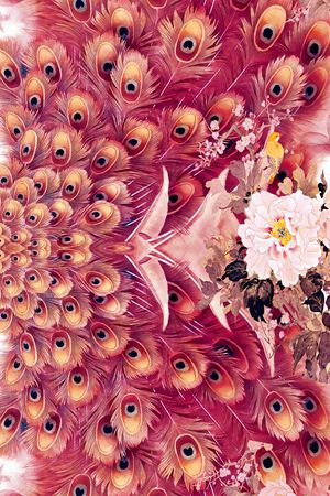 手绘印花花型图片