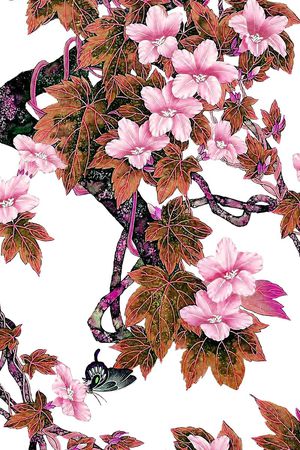 中国风印花花型图片