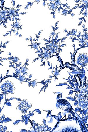 中国风印花花型图片