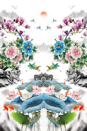 休闲印花花型图片