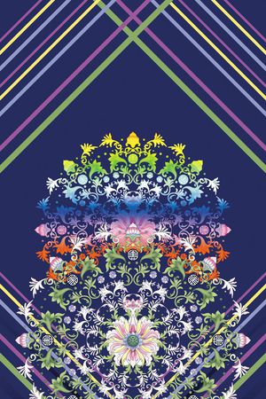 中国风印花花型图片