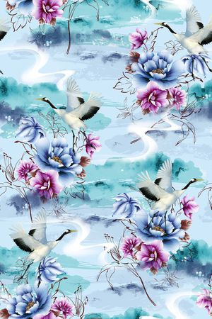 花卉印花花型图片