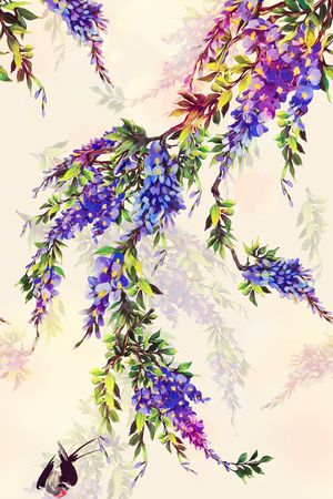 中国风印花花型图片