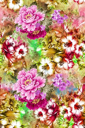 花卉印花花型图片