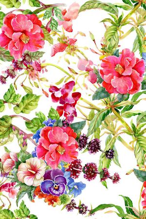花卉印花花型图片
