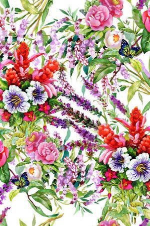 花卉印花花型图片