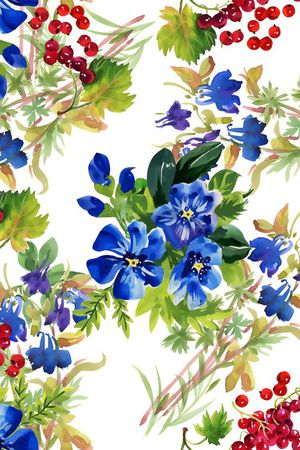 花卉印花花型图片